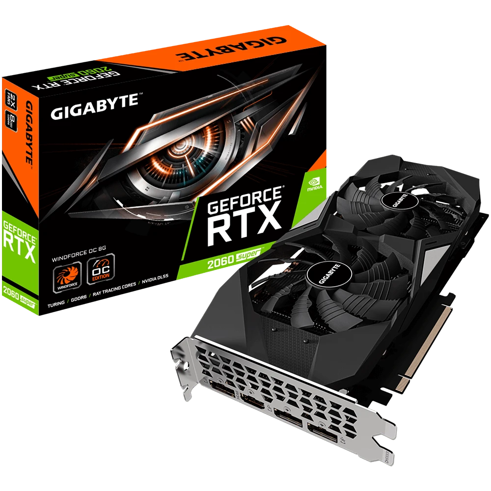 Gigabyte GeForce® RTX 2060 SUPER WINDFORCE OC 8G  (Rev. 1.0/1.1)